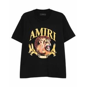 NEW AMIRI men's lion t-shirt in black